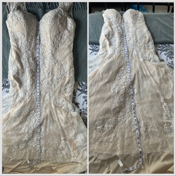 Casablanca fit and flare, sweetheart neckline, wedding dress (style 2215) - Picture 12 of 16